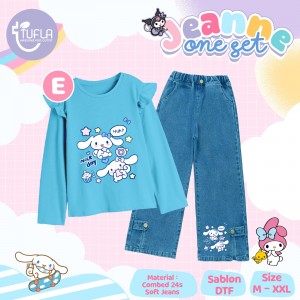 PO JEANNE ONE SET JEANS BY TUFLA