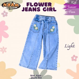 PO FLOWER JEANS GIRL BY NOAM