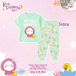 PO KIA PIYAMA SET (KIDS) BY UPRIGHT KIDS