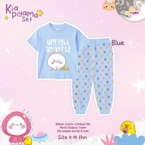 PO KIA PIYAMA SET (KIDS) BY UPRIGHT KIDS