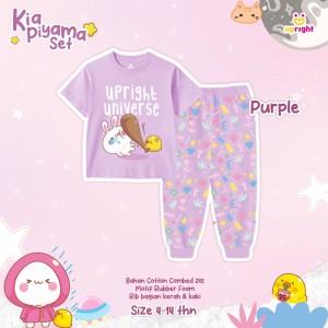 PO KIA PIYAMA SET (KIDS) BY UPRIGHT KIDS