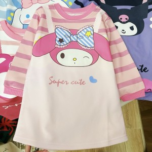 FAST PO SANRIO STRIPPED DRESS