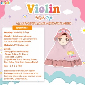 PO HIJAB TOPI VIOLIN BY VITTO EXPLORE