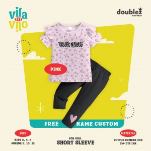 PO VILA VILO SET (PENDEK KIDS)  BY DOUBLEZ