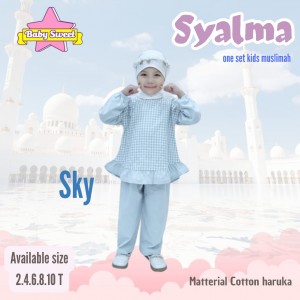 PO SYALMA ONE SET KIDS MUSLIMAH BY BABY SWEET