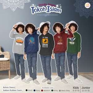 PO HOODIE SERIES TOKOH ISLAM (JUN) BY UPRIGHT KIDS STUFF