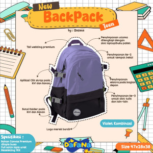 PO NEW BACKPACK TEEN BY DAFANA