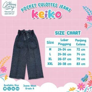 PO KEIKO POCKET CULOTTES JEANS