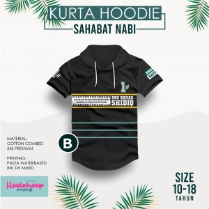 KURTA HOODIE SERIES SAHABAT NABI BY HOOLAHOOP