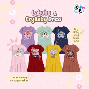 PO LABUBU & CRYBABY DRESS BY CIPI CIPA