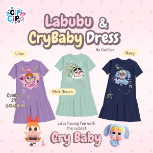 PO LABUBU & CRYBABY DRESS BY CIPI CIPA