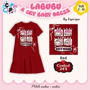 PO LABUBU & CRYBABY DRESS BY CIPI CIPA