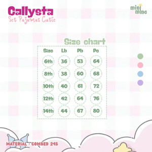 CALLYSTA SET PAJAMAS CUTIE BY MINI MINE