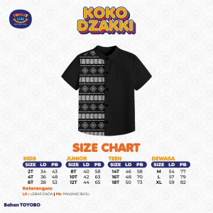 PO KOKO DZAKKI LENGAN PENDEK BY HONESTKIDS