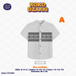 PO KOKO DZAKKI LENGAN PENDEK BY HONESTKIDS