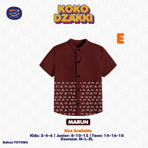 PO KOKO DZAKKI LENGAN PENDEK BY HONESTKIDS