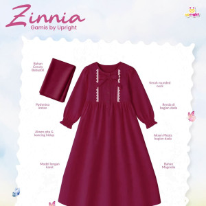 PO ZINNIA GAMIS SET HIJAB BY UPRIGHT