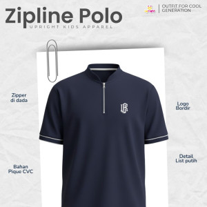 PO TSHIRT  POLO ZIPLINE BY UPRIGHT