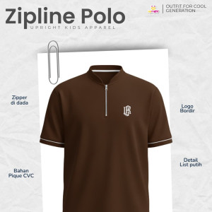 PO TSHIRT  POLO ZIPLINE BY UPRIGHT