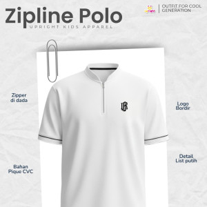 PO TSHIRT  POLO ZIPLINE BY UPRIGHT
