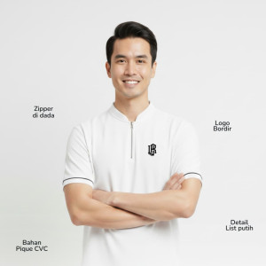 PO TSHIRT  POLO ZIPLINE BY UPRIGHT