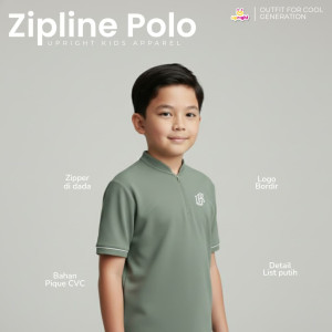 PO TSHIRT  POLO ZIPLINE BY UPRIGHT