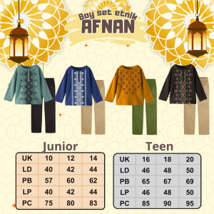 PO BOY SET ENTIK AFNAN (TEEN) BY KAKADEDE