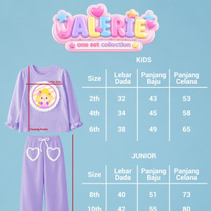 PO SET  VALERIE COLLECTION BY LITTLE KING QUEEN