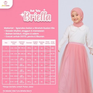 PO ROK TUTU BRIELLA BY JILBAB KAKAK