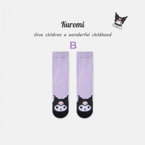 FAST PO MARU COTTON CALF SOCKS - KUROMI SERIES