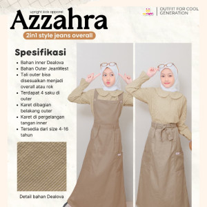 PO AZZAHRA 2IN1 STYLE JEANS OVERALL BY UPRIGHT