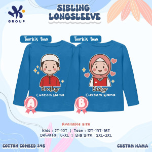 PO SIBLING TEE (PANJANG) BY HK GRUP