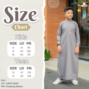 PO JUBAH YAZEED KIDS JUN BY UPRIGHT KIDS APPAREL