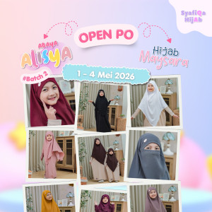 PO HIJAB FK MAYSARA V SHAPE BATCH 2 BY SYAFIQA