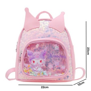 FAST PO KUROMI GLITTER 3D BACKPACK