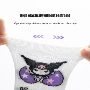 FAST PO MARU COTTON CALF SOCKS - KUROMI SERIES