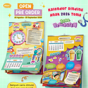 PO KALENDER DINDING ANAK 2026 BY AHLAN