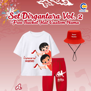 PO SET DIRGANTARA FREE BUCKET HAT CUSTOME NAME VOL 2 BY CIRCLE.IN