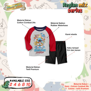 PO SET CARGO REGLAN MIX SERIES BY SILVER KIDS