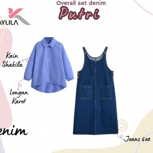 OVERALL SET DENIM PUTRI DEWASA BY KHAYLILA
