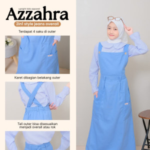 PO AZZAHRA 2IN1 STYLE JEANS OVERALL BY UPRIGHT