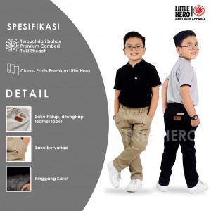 CHINOS PANTS PREMIUM BY LITTLE HERO