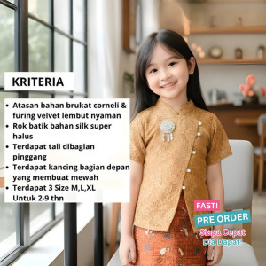 FAST PO KIRANI SET KEBAYA PENDEK ANAK