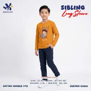 PO SIBLING TSHIRT CUSTOM NAME LENGAN PANJANG BY HK GROUP
