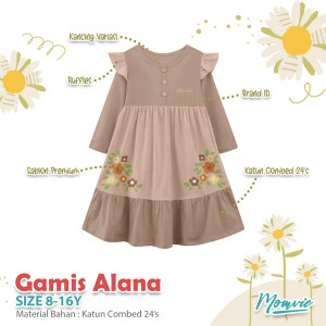 READY STOK GAMIS ALANA BY MOMVIE