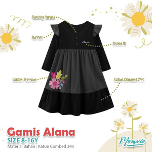 READY STOK GAMIS ALANA BY MOMVIE