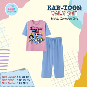 PO KARTOON DAILY SUIT PENDEK (MOM) BY MINI DOLPHIN