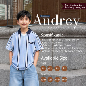 PO ONESET JERSEY AUDREY SPORTY CUSTOM NAMA BY MASTER KIDDOS