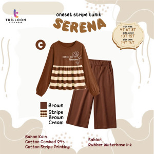 PO ONESET STRIPE TUNIK SERENA BY TRILOON