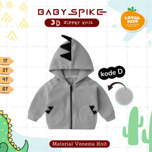 PO BABY SPIKE 3D ZIPPER KNIT BY LOYAL KIDS